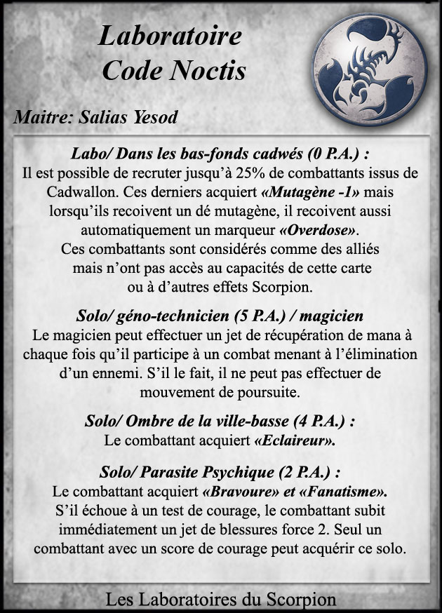 Laboratoire Code Noctis